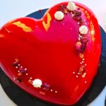 Szív alakú mousse torta 4 szelet