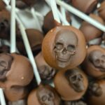 Koponyás cake pop - vegán
